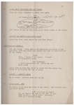 Moe Howard's 33pp. Script Dated February 1938 for The Three Stooges Film ''Healthy, Wealthy and Dumb'' -- With Numerous Annotations by Moe Including His Pencil Signatures -- Very Good Condition